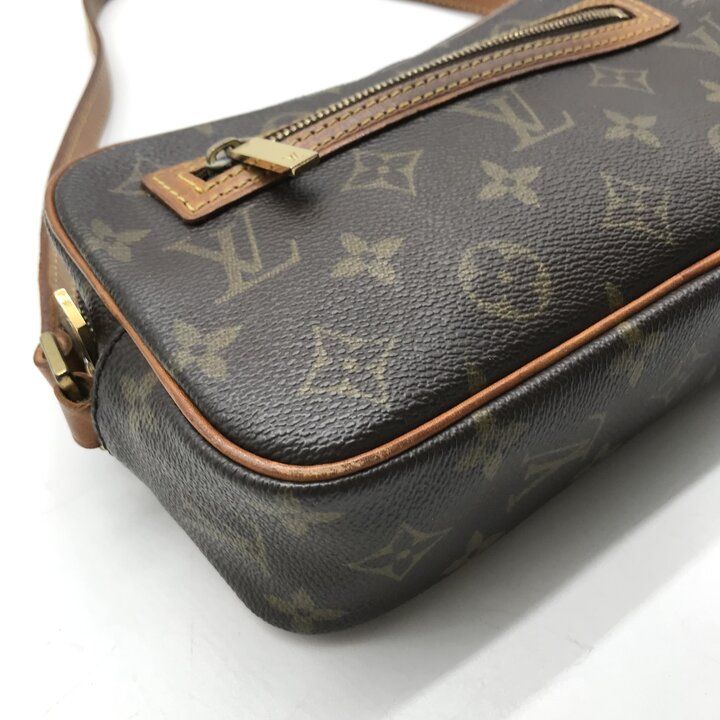 Louis Vuitton Monogram Pochette Cite Shoulder Bag Brown Leather — view 5