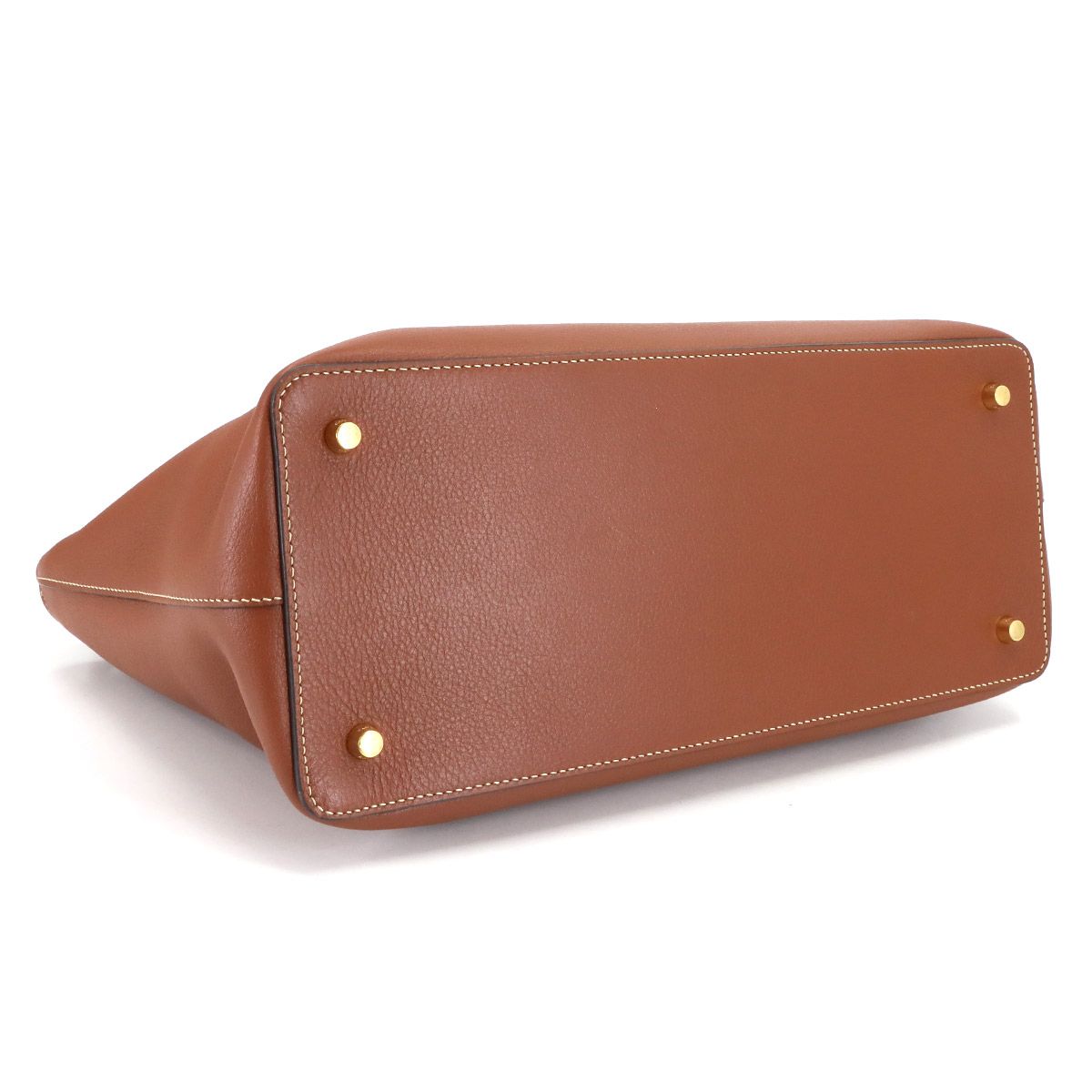 Celine Conti Tote Bag Leather Tan Gold — view 4