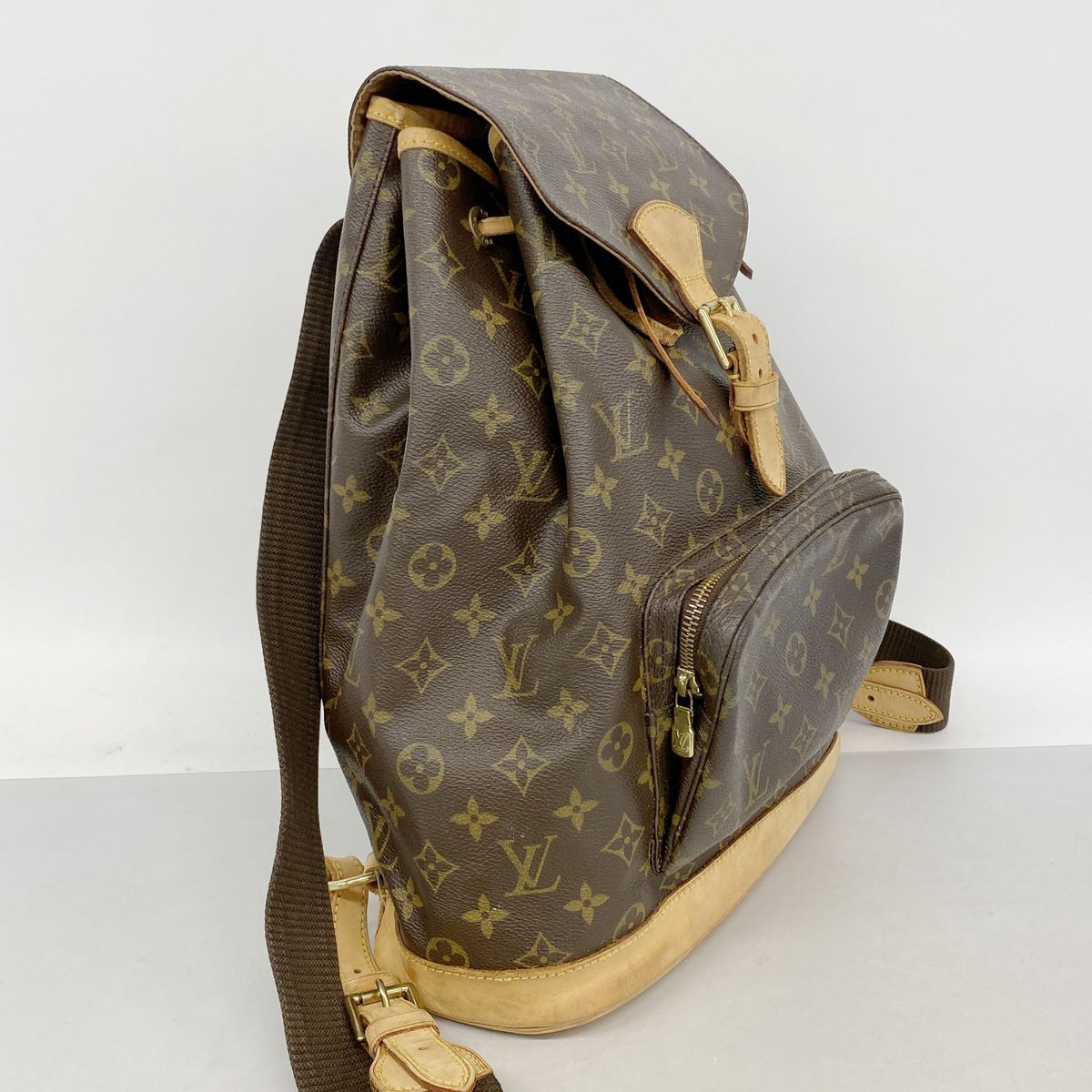 Louis Vuitton Backpack Monogram Montsouris GM Brown — view 2