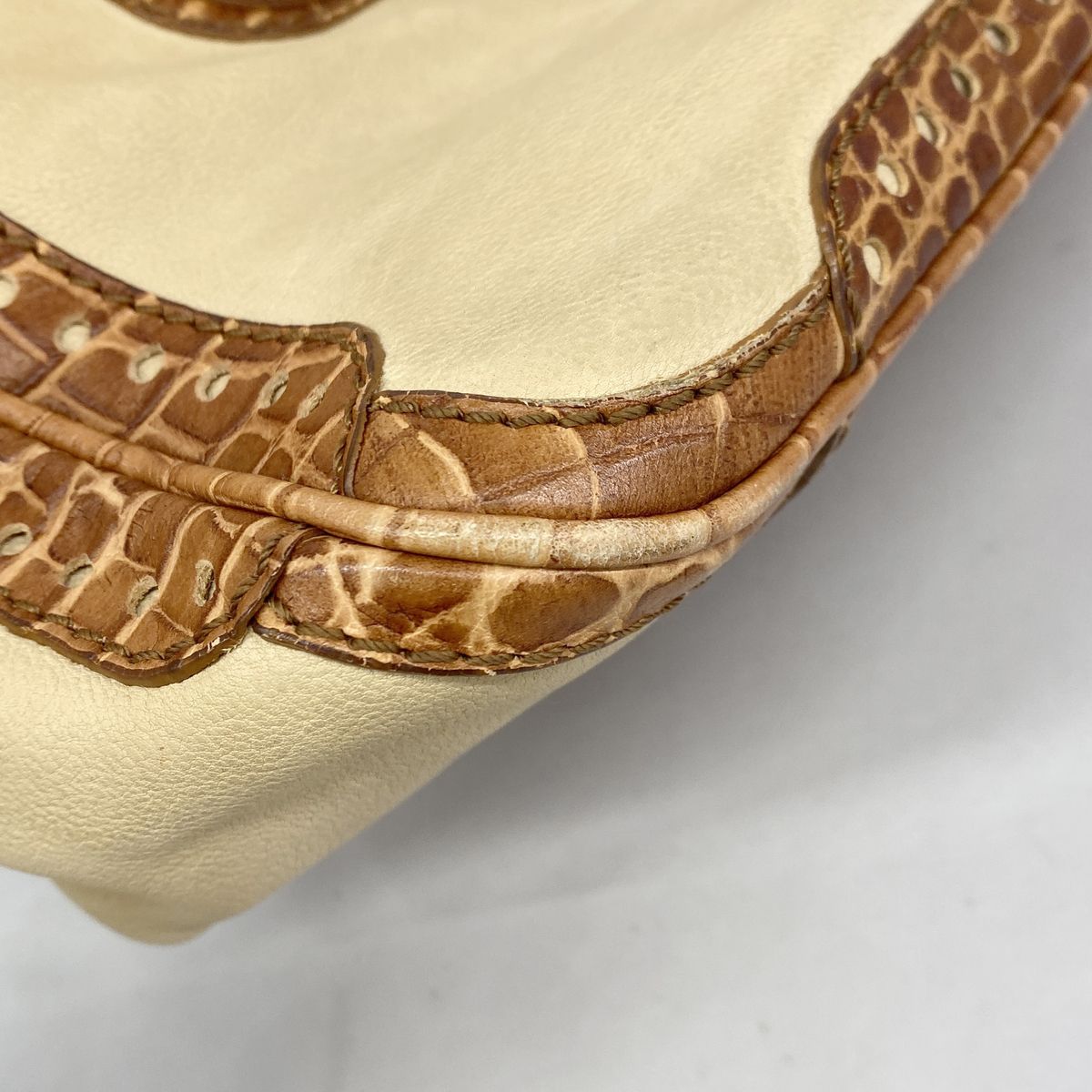 Celine Handbag Boogie Bag Leather Brown Gold — view 6