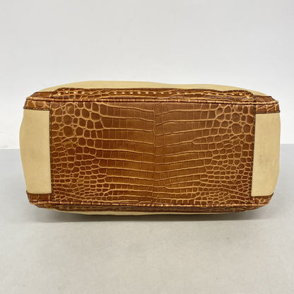 Celine Handbag Boogie Bag Leather Brown Gold — view 3