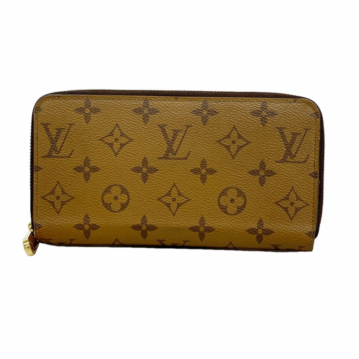 Louis Vuitton Wallet Monogram Reverse Zippy Brown