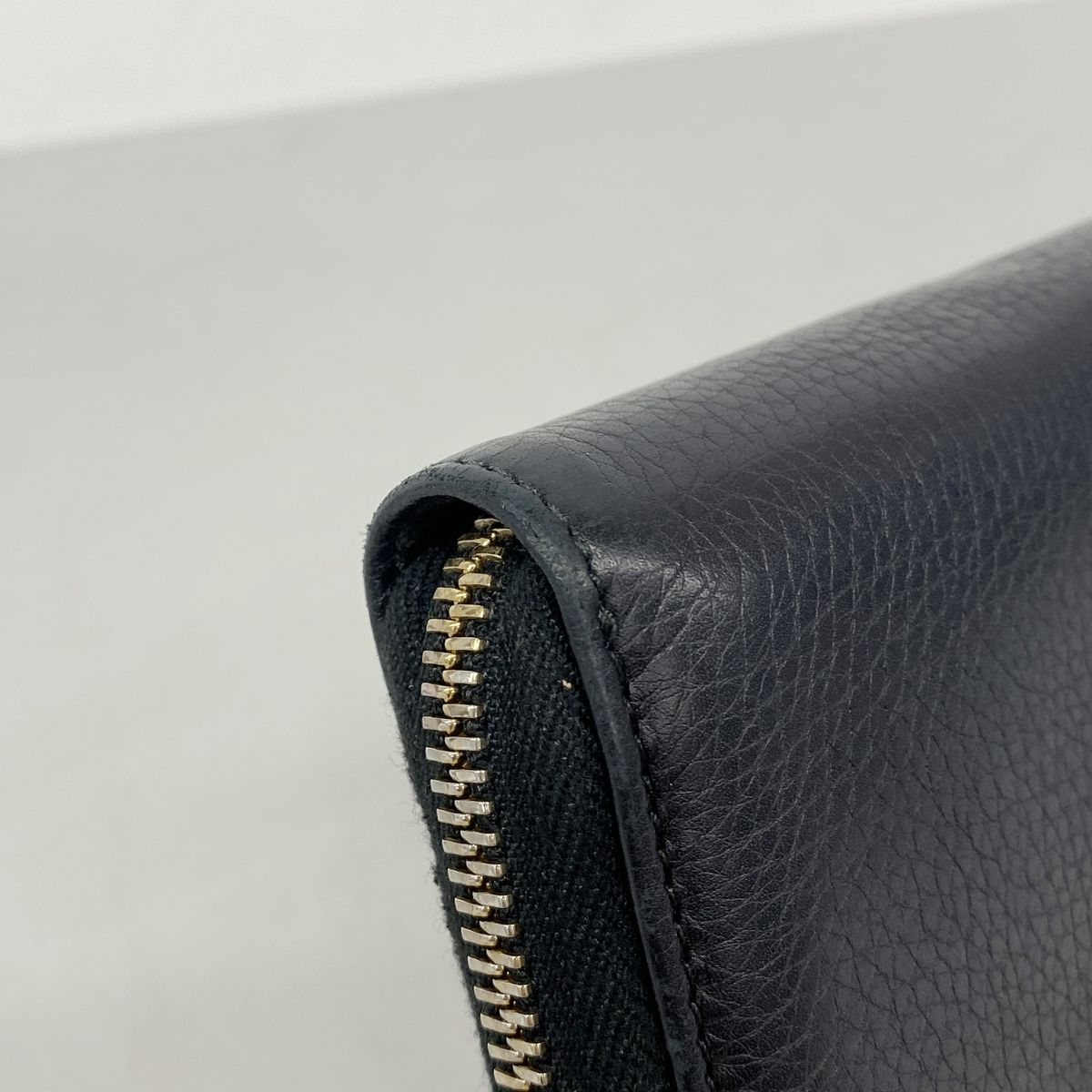 Gucci Wallet Bamboo Leather Black Gold — view 6