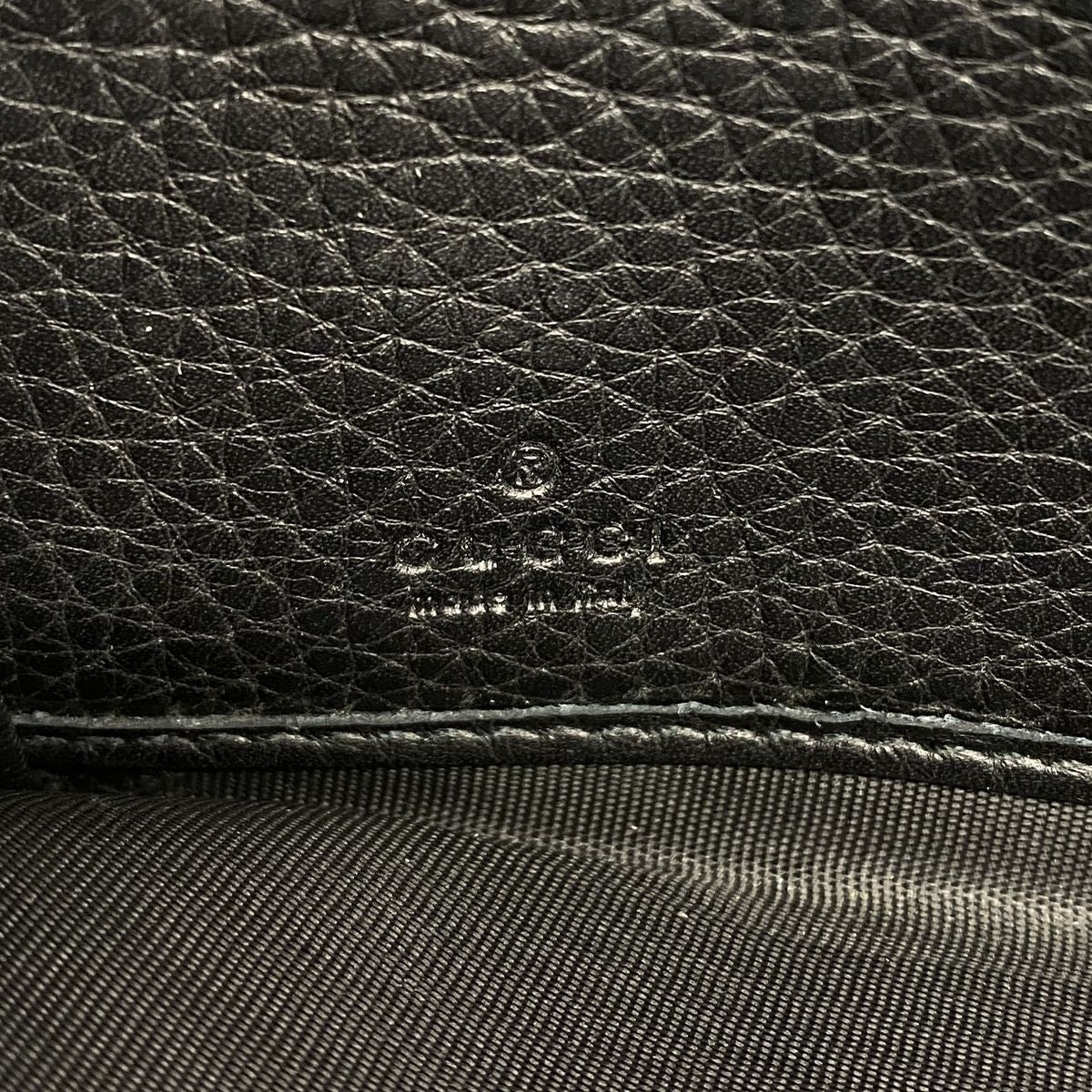 Gucci Wallet Bamboo Leather Black Gold — view 5