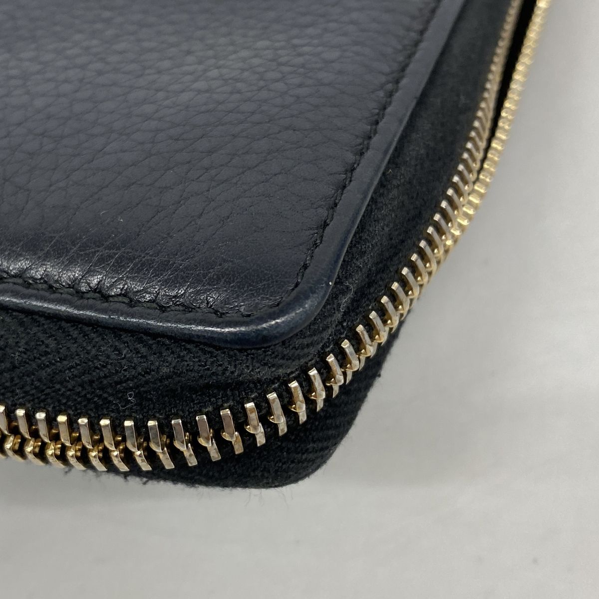 Gucci Wallet Bamboo Leather Black Gold — view 7