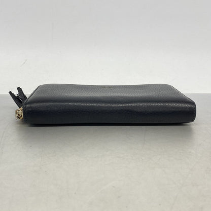 Gucci Wallet Bamboo Leather Black Gold — view 2