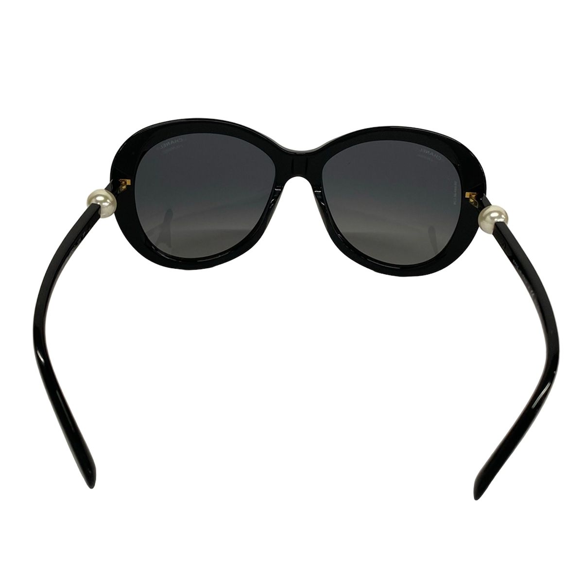 Chanel Sunglasses Dark Gray Black Pearl Eyewear — view 3