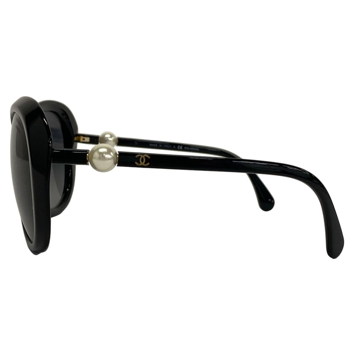Chanel Sunglasses Dark Gray Black Pearl Eyewear — view 2
