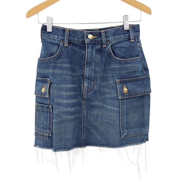 Celine Denim Skirt Blue