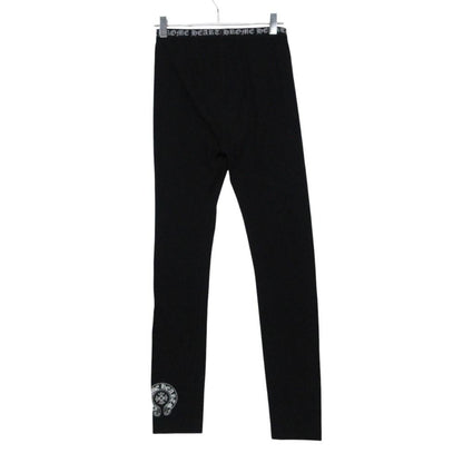 Chrome Hearts Pants Stretch Leggings Horseshoe Logo Switch Fitted Black — view 2