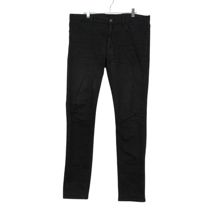 Celine Skinny Pants Low Rise Stretch Denim Pure Black