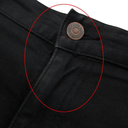 Celine Skinny Pants Low Rise Stretch Denim Pure Black — view 3