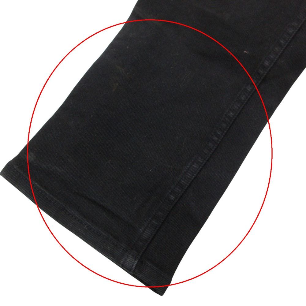 Celine Skinny Pants Low Rise Stretch Denim Pure Black — view 8