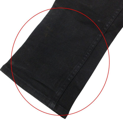 Celine Skinny Pants Low Rise Stretch Denim Pure Black — view 8