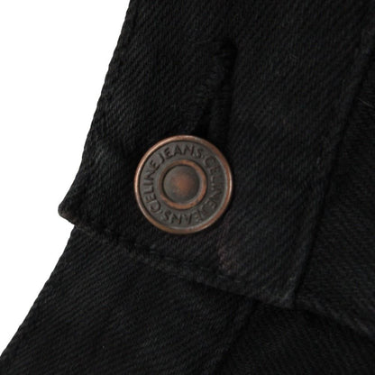 Celine Skinny Pants Low Rise Stretch Denim Pure Black — view 4