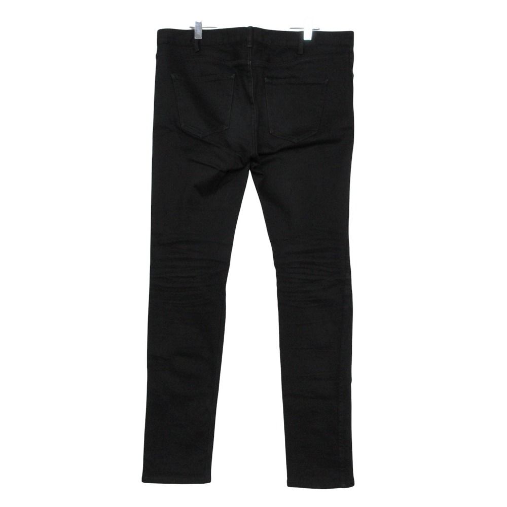 Celine Skinny Pants Low Rise Stretch Denim Pure Black — view 2