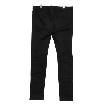 Celine Skinny Pants Low Rise Stretch Denim Pure Black — view 2