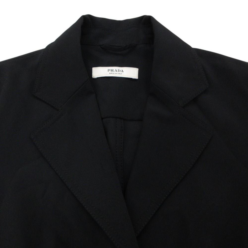 Prada Tailored Jacket Stretch Black — view 7