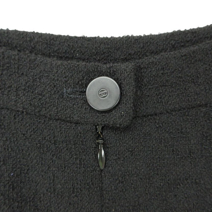 Chanel Skirt Tweed Fitted Knee-Length Black — view 3
