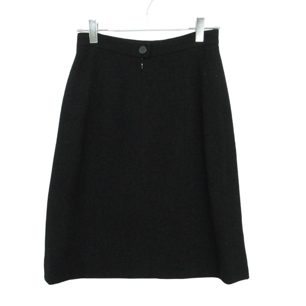 Chanel Skirt Tweed Fitted Knee-Length Black — view 2