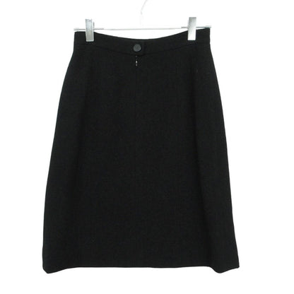 Chanel Skirt Tweed Fitted Knee-Length Black — view 2