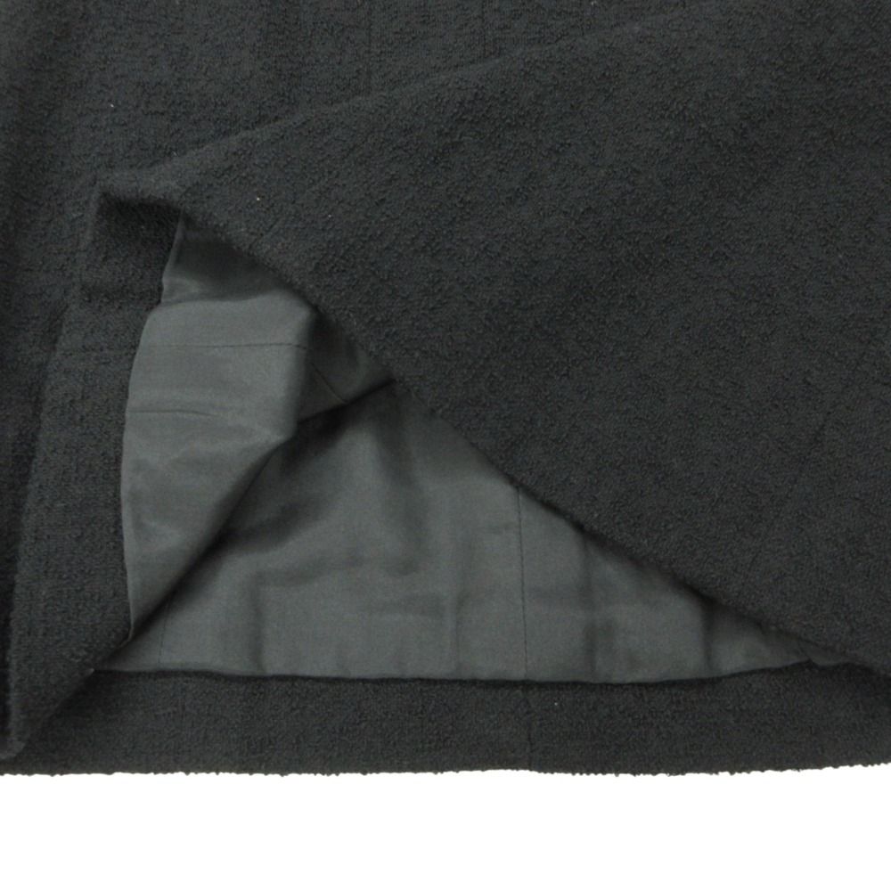 Chanel Skirt Tweed Fitted Knee-Length Black — view 7