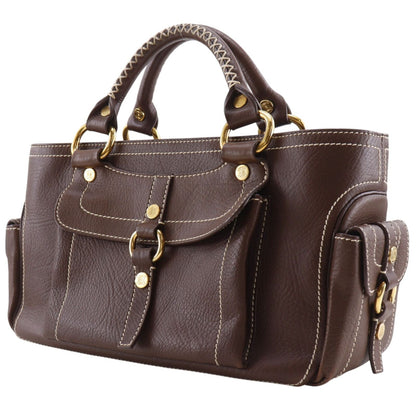 Celine Boogie Bag Calfskin Brown Handbag — view 2