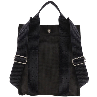 Hermes Herline a Dos PM Nylon Canvas Gray Backpack
