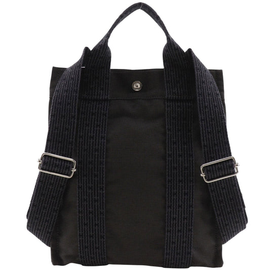 Hermes Herline a Dos PM Nylon Canvas Gray Backpack