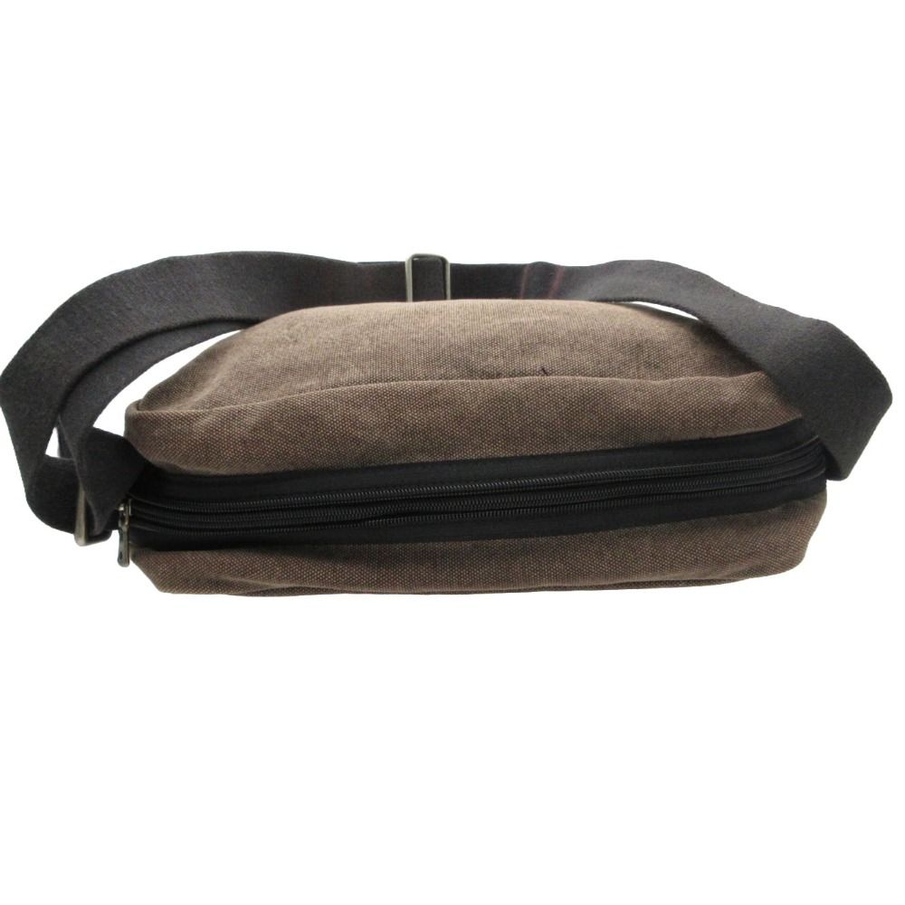 Dolce & Gabbana Shoulder Bag Logo Canvas Corduroy Purse with Extension Function — view 6