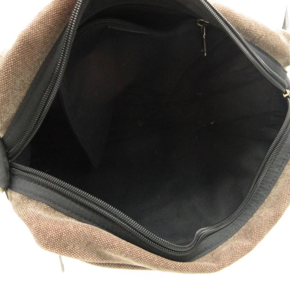 Dolce & Gabbana Shoulder Bag Logo Canvas Corduroy Purse with Extension Function — view 7