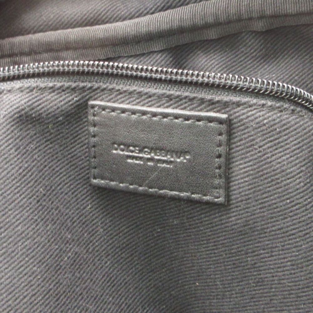Dolce & Gabbana Shoulder Bag Logo Canvas Corduroy Purse with Extension Function — view 8