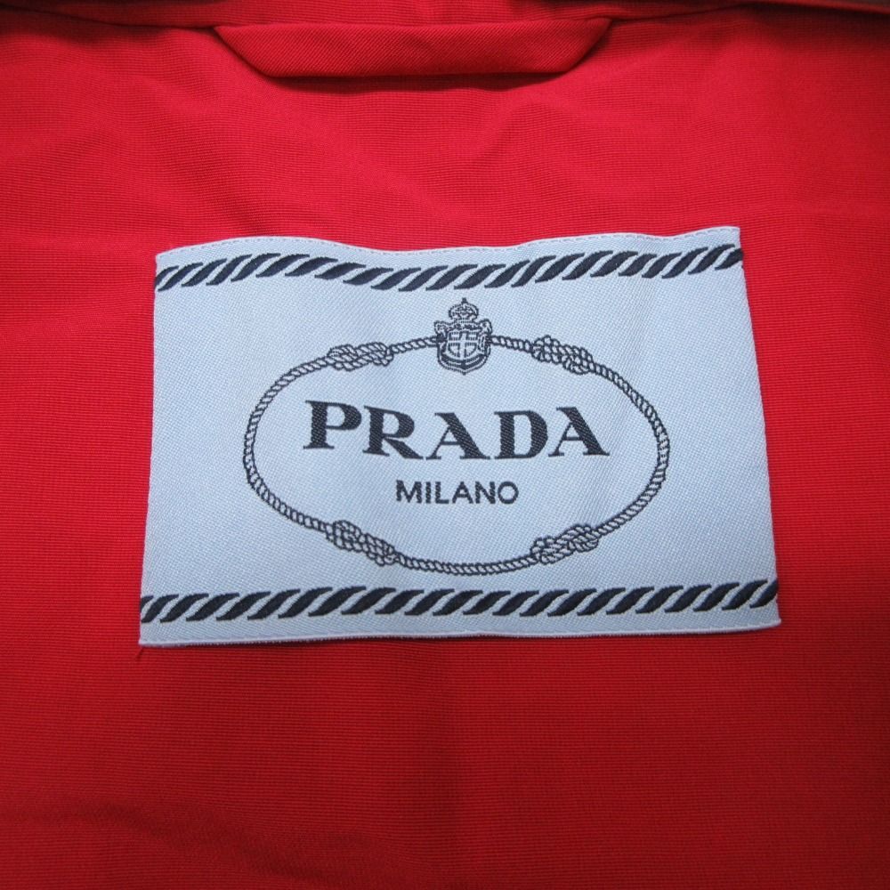 Prada Trench Coat Nylon Spring Jacket Red — view 4
