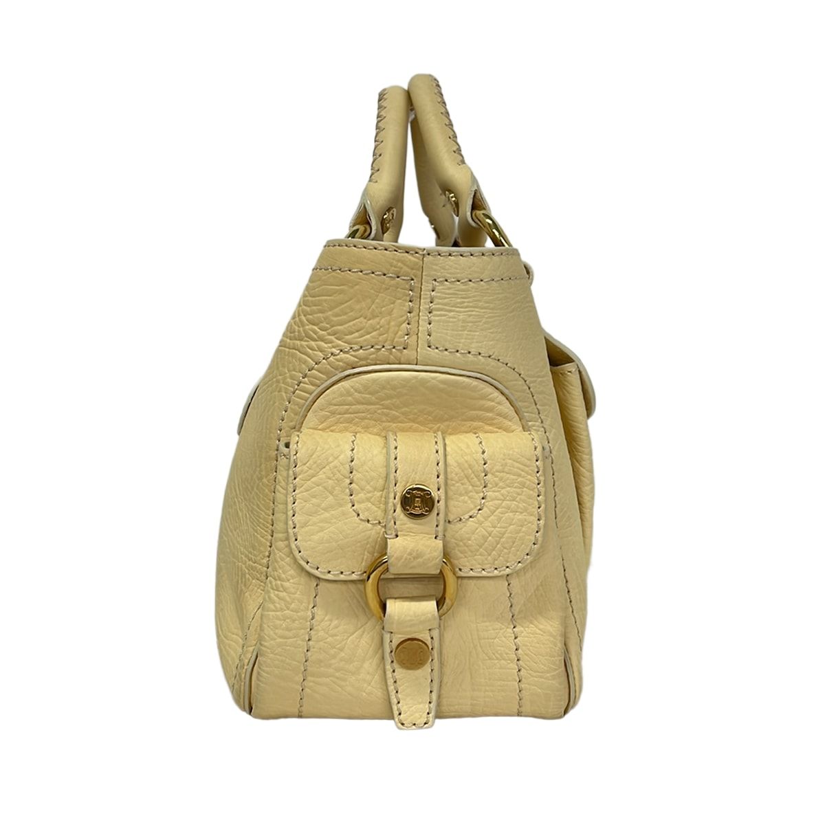 Celine Handbag Boogie Bag Ivory Leather — view 2