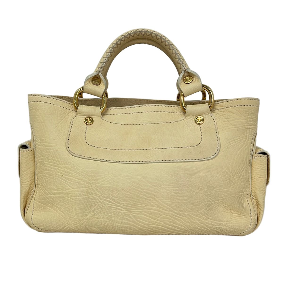 Celine Handbag Boogie Bag Ivory Leather — view 3