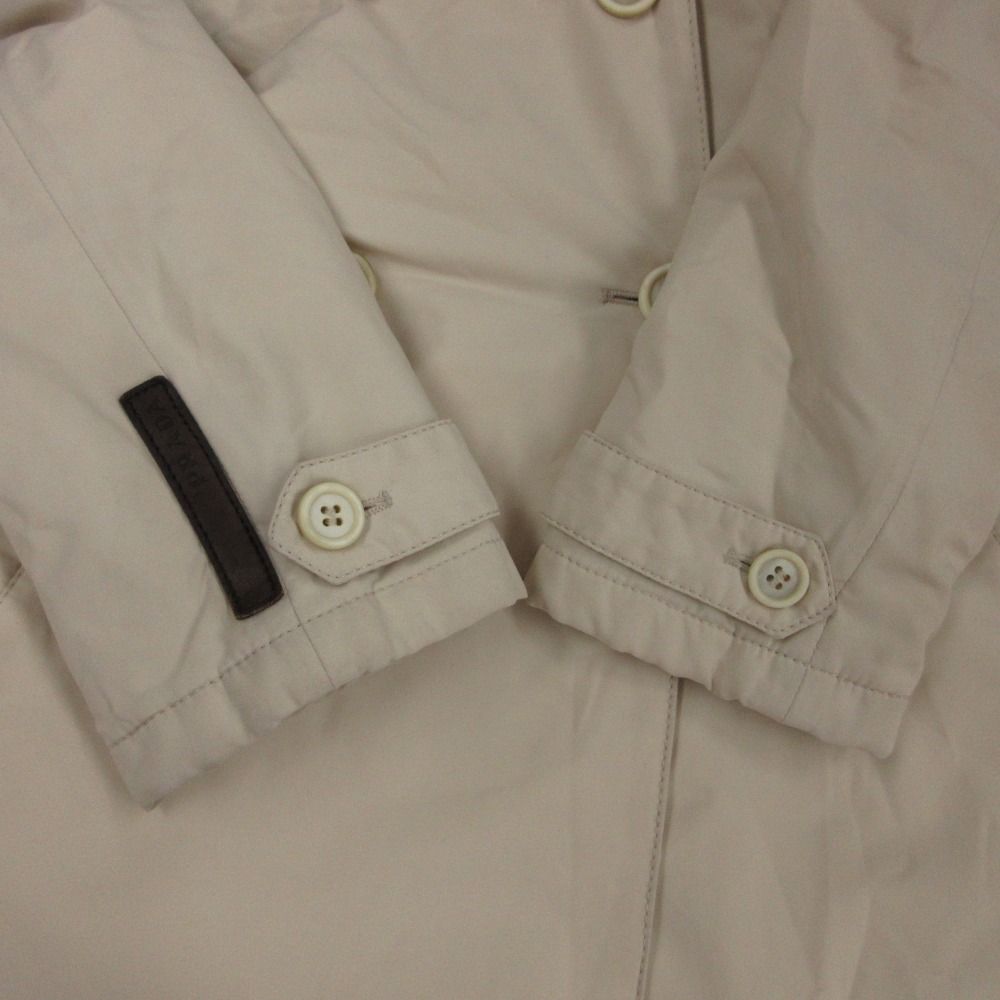 Prada Sports Trench Coat Nylon Polyester Long Light Beige — view 8