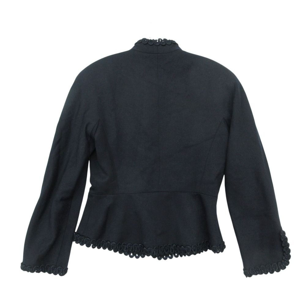 Dior Tailored Jacket Loopembroidery Fitted Outer Lining Stripe Navy — view 2