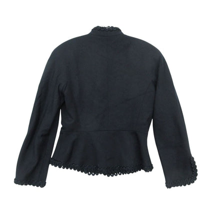 Dior Tailored Jacket Loopembroidery Fitted Outer Lining Stripe Navy — view 2