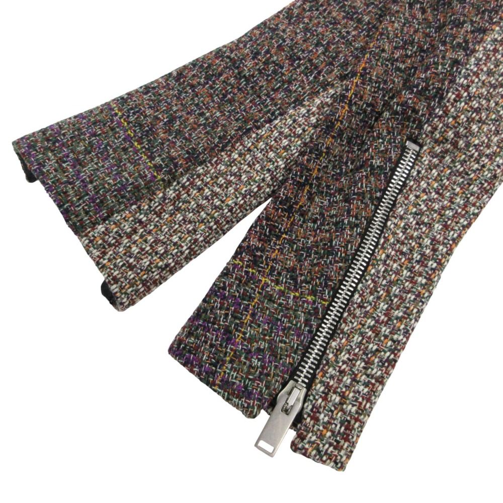 Celine Collarless Jacket by Phoebe Philo Era Tweed Zip Contrast Resort 2010 — view 7