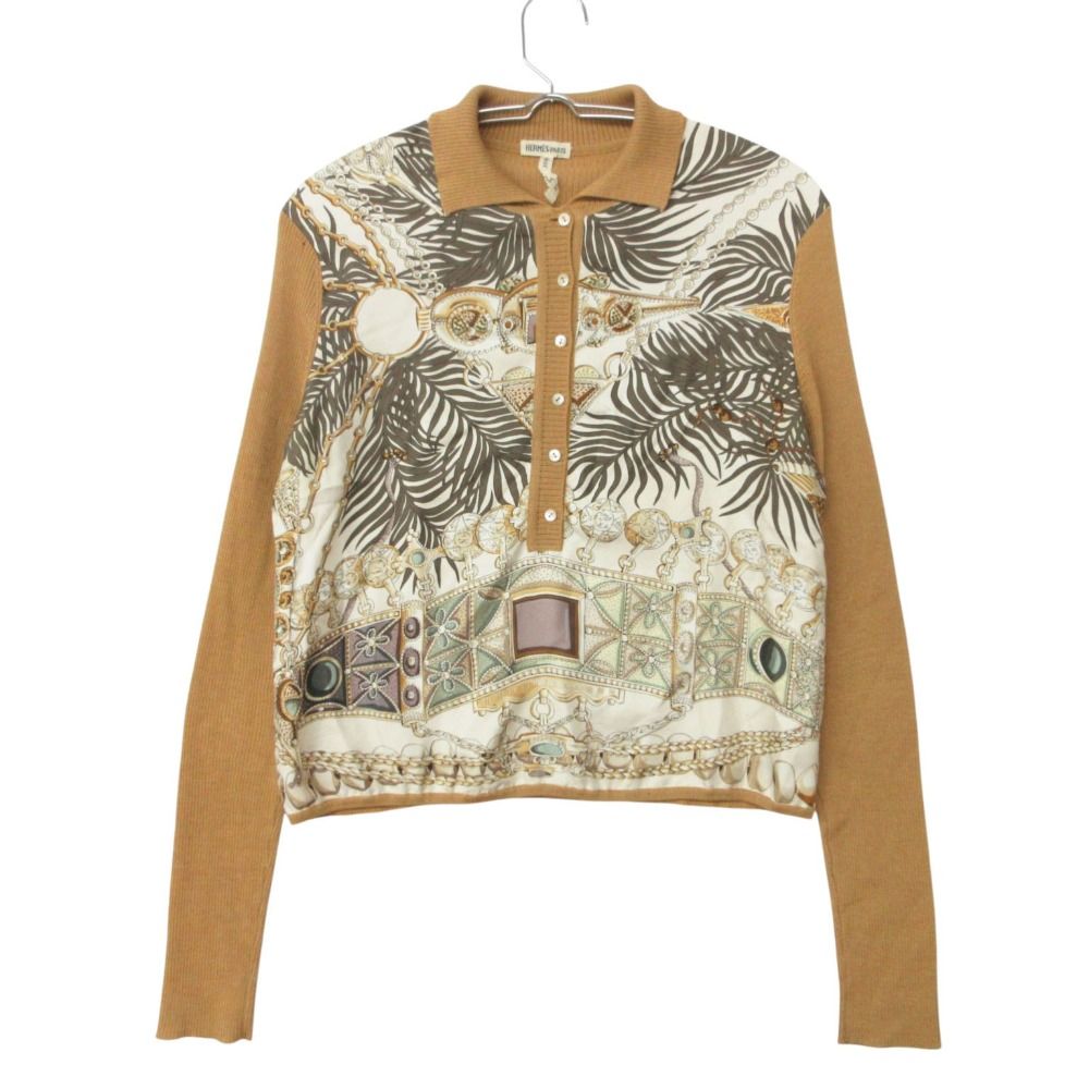 Hermes by Martin Margiela Knit Era Polo Shirt Long Sleeve Twillaine Cashmere