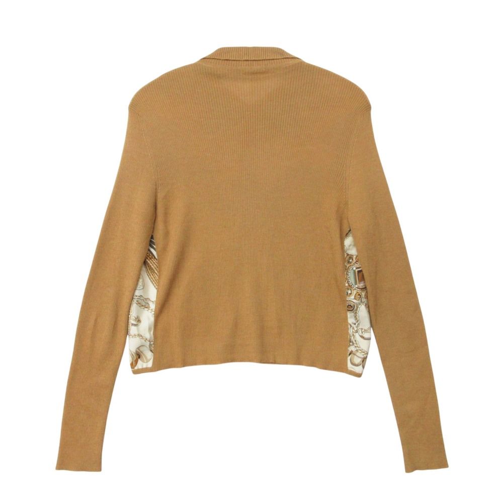 Hermes by Martin Margiela Knit Era Polo Shirt Long Sleeve Twillaine Cashmere — view 2