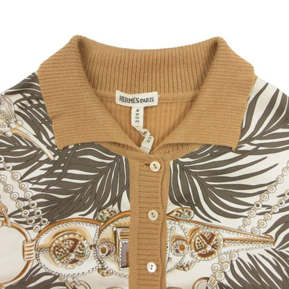 Hermes by Martin Margiela Knit Era Polo Shirt Long Sleeve Twillaine Cashmere — view 3