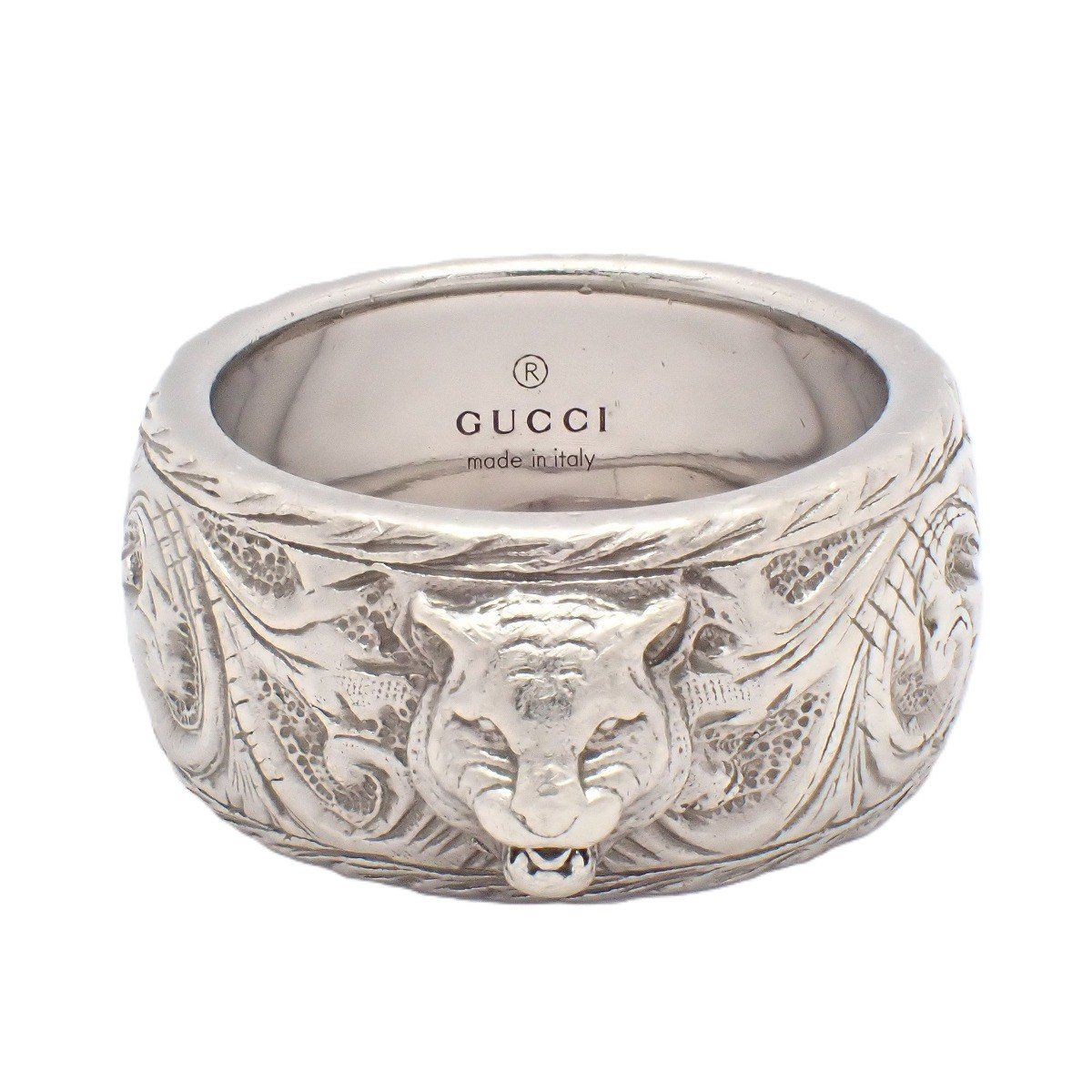 Gucci Cat Head Ring 925 Sterling Silver