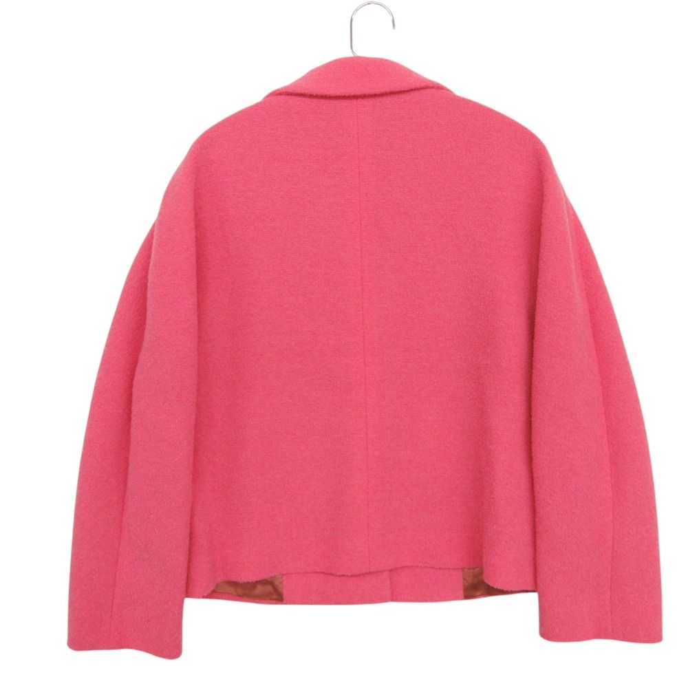 Gucci Tailored Jacket Tweed Blazer Interlocking G Button Pink — view 2
