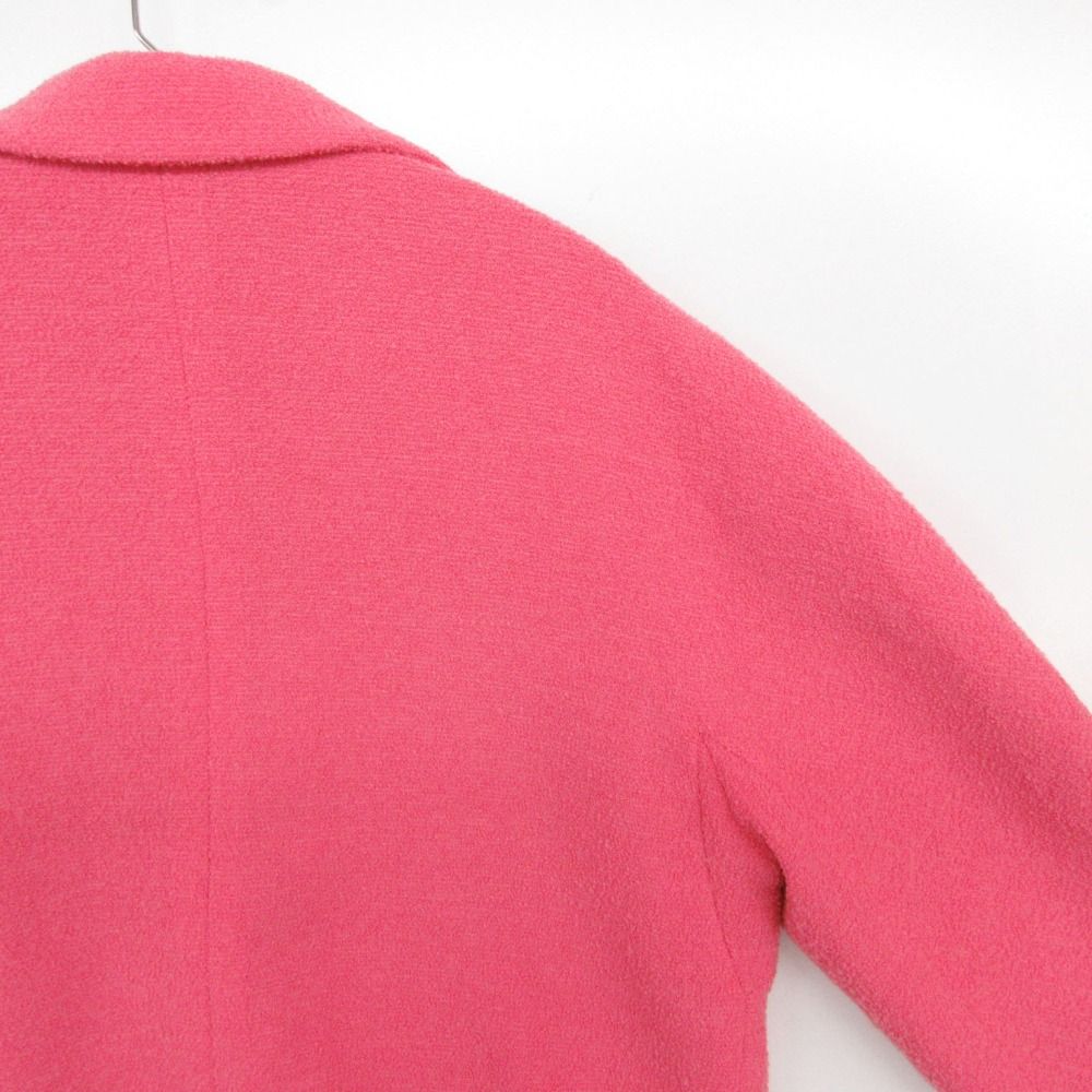 Gucci Tailored Jacket Tweed Blazer Interlocking G Button Pink — view 6