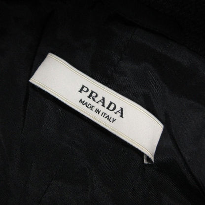 Prada Chesterfield Wool Outer Long Charcoal Gray — view 4