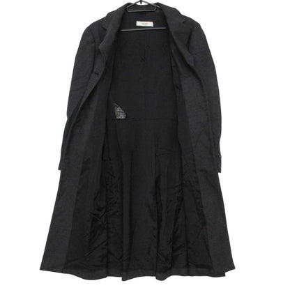 Prada Chesterfield Wool Outer Long Charcoal Gray — view 3