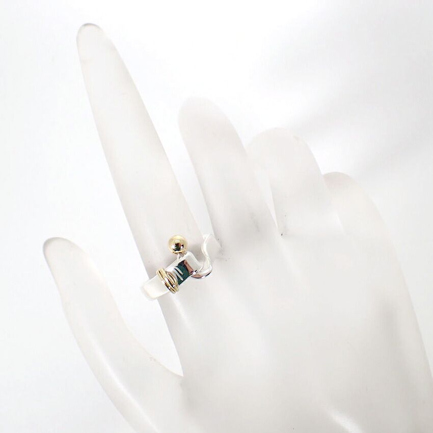 Tiffany & Co 925/750 Hook & Eye Ring — view 4