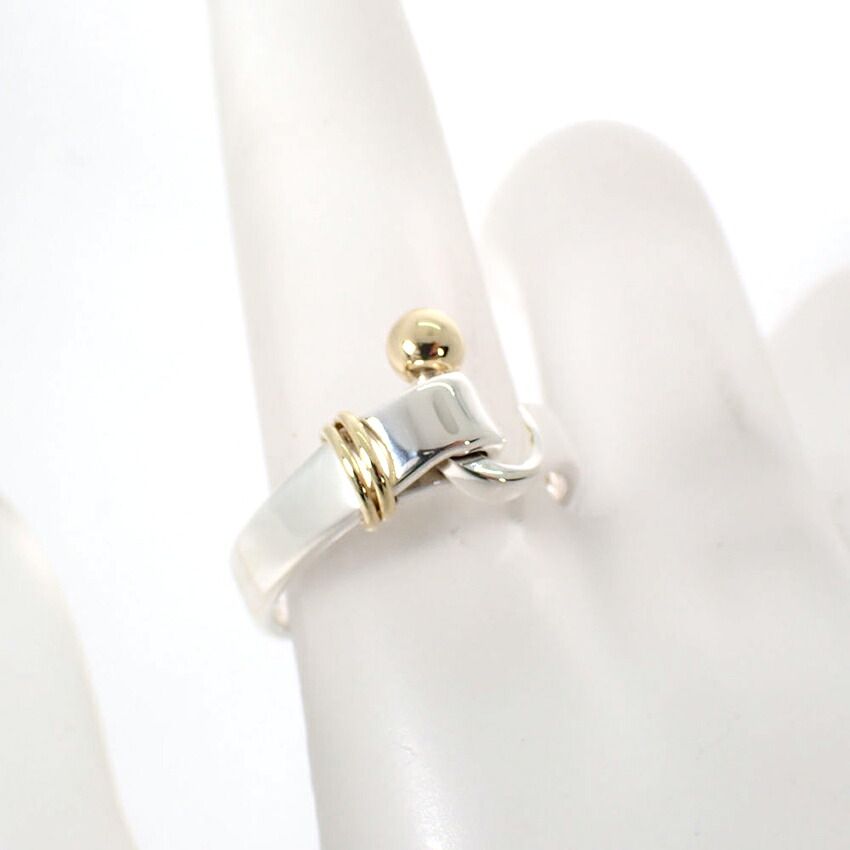 Tiffany & Co 925/750 Hook & Eye Ring — view 7
