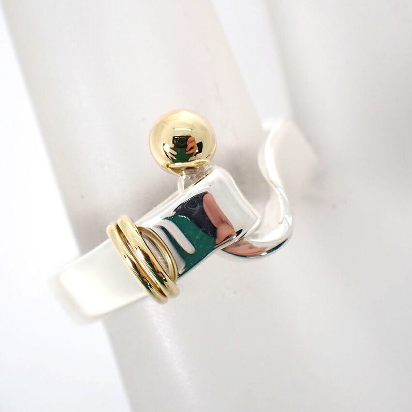 Tiffany & Co 925/750 Hook & Eye Ring — view 5